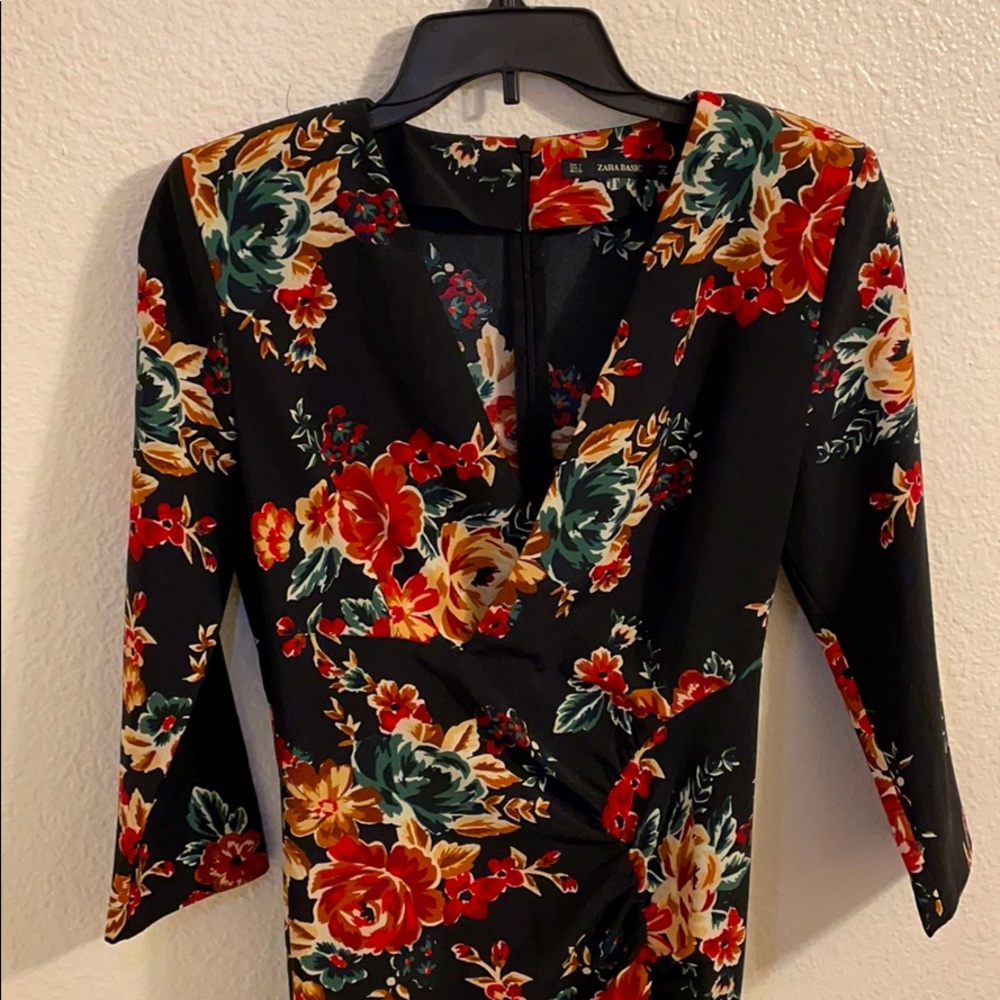 ZARA BASIC Floral Dress